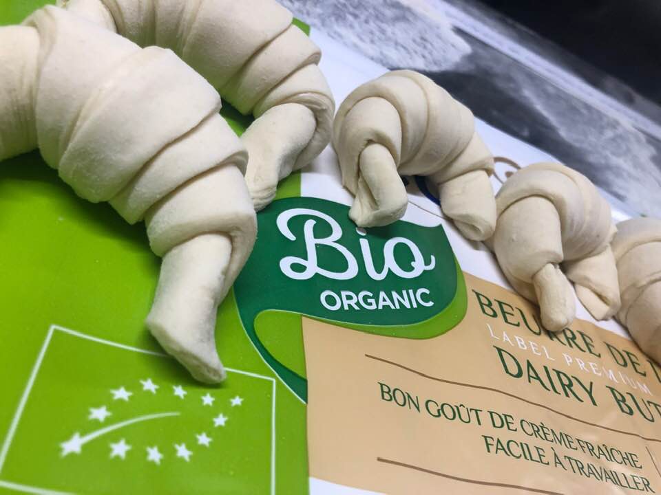 Nos viennoiseries réalisées au beurre BIO